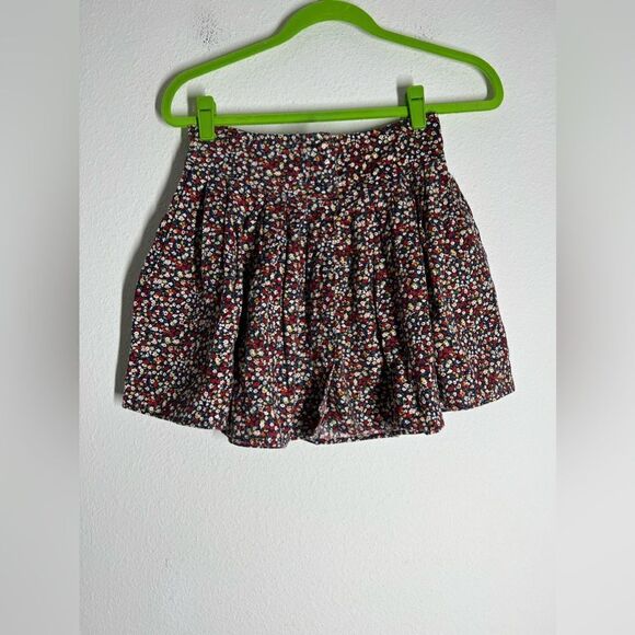 Peaches n Cream Bohemian Floral Print Mini Skirt Front buttons Size S/P - Picture 2 of 15